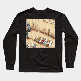 Refuse collector | Comics Style Long Sleeve T-Shirt